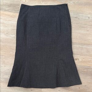 Laundry By Shelli Segal Charcoal Pencil Skirt with Subtle Flare